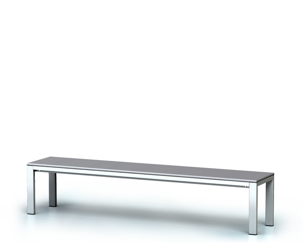 Benches with laminated desk -  basic version 420 x 2000 x 400